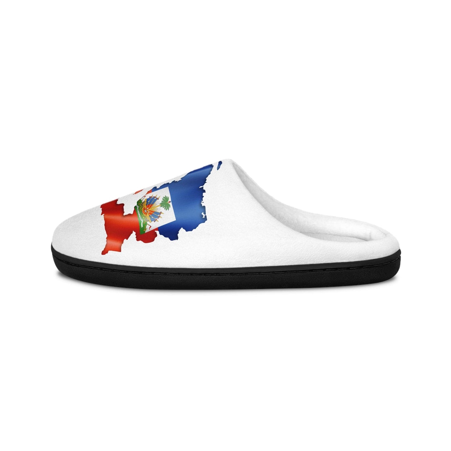 Cozy Men's Indoor Slippers with Haitian Flag Design – Perfect for Relaxation
