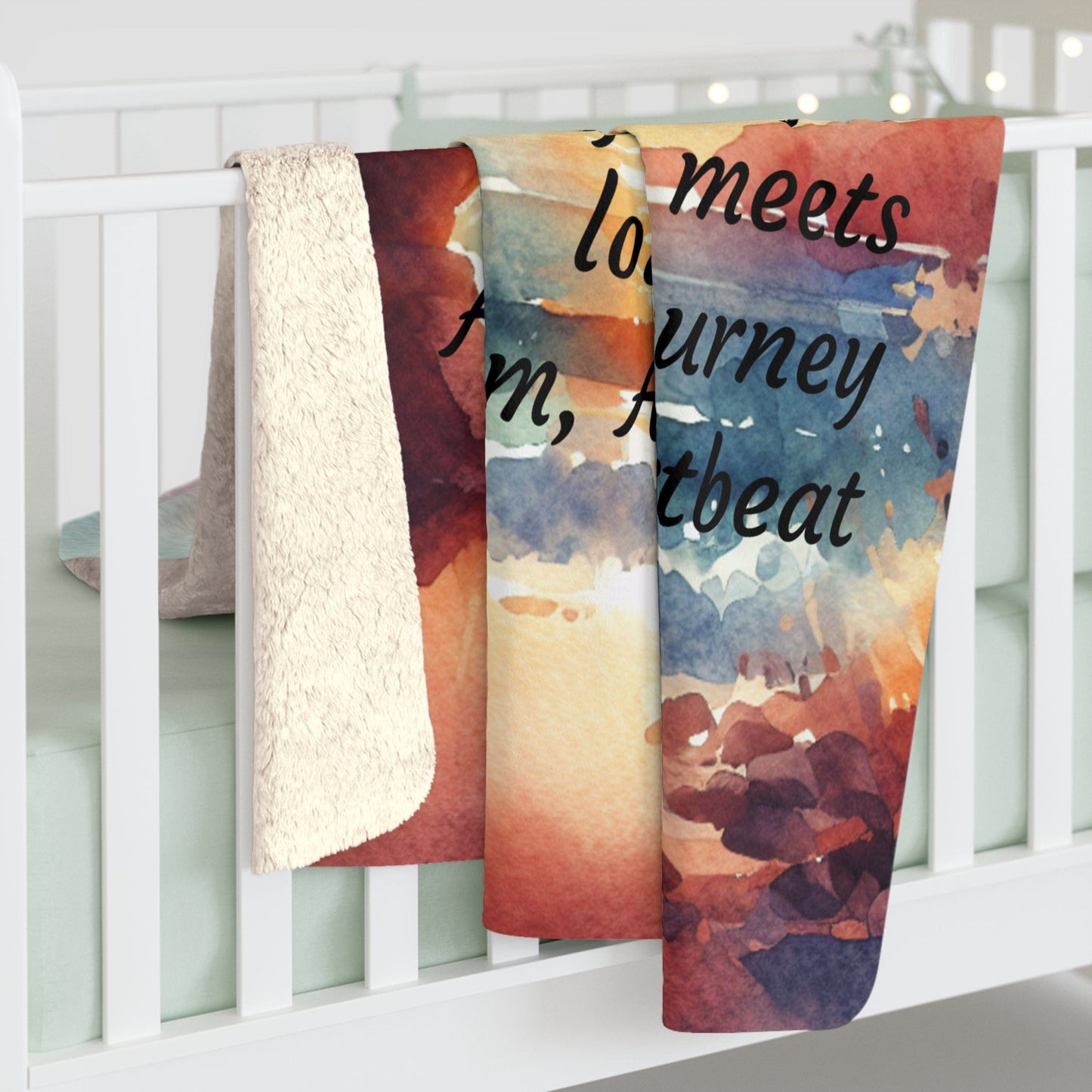Inspirational Sherpa Fleece Blanket - 'Love is Patient' Cozy Throw for Warmth and Comfort