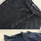Fringed jeans