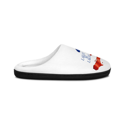 Cozy Men's Indoor Slippers with Haitian Flag Design – Perfect for Relaxation