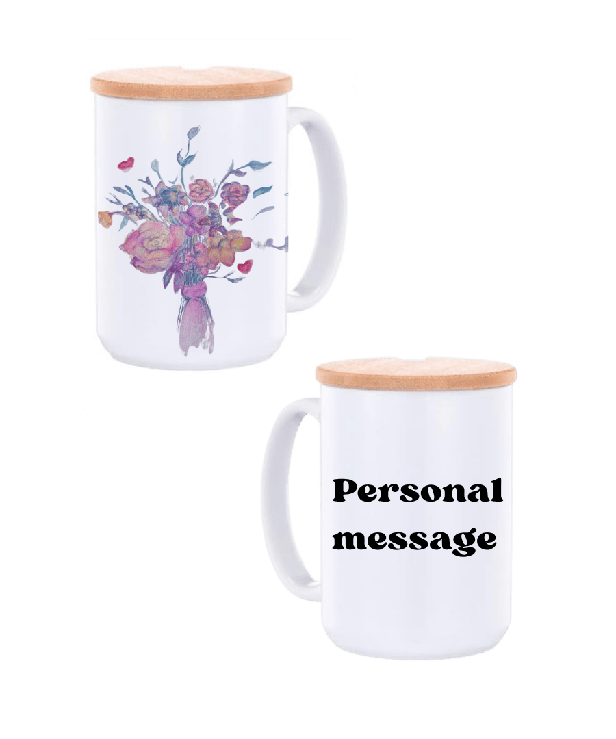 Mother’s Day Floral Mug – Personalized Gift | Featuring Star’s Original Artwork