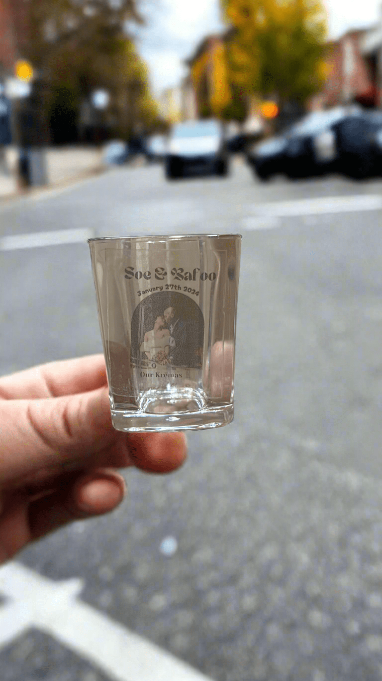 Wedding Shot Glasses – Personalized Keepsake & Guest Favor Collection