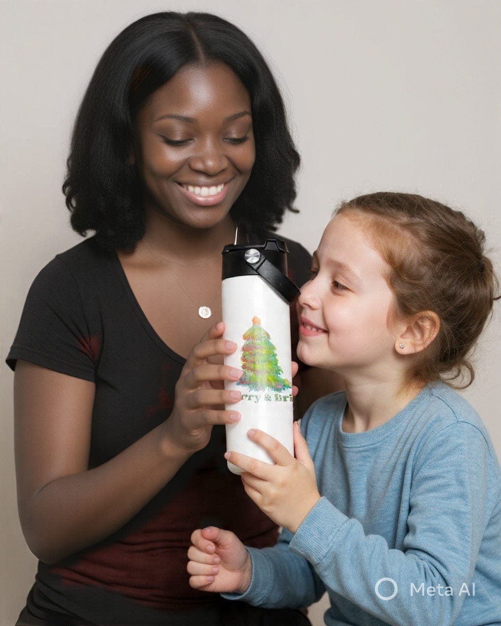 Merry & Bright Christmas Tumbler – 20oz Insulated Stainless Steel Holiday Cup