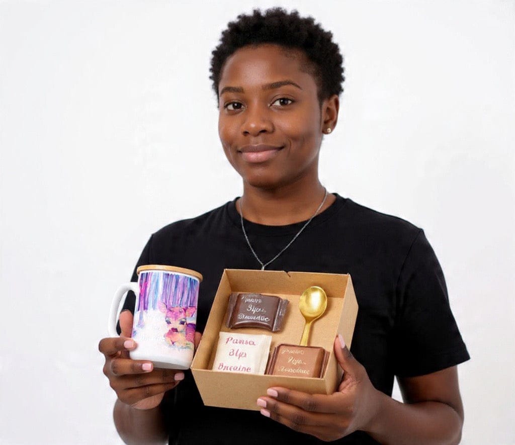 Deer Dreams Mug — Holiday Edition (with Bamboo Lid + Spoon)